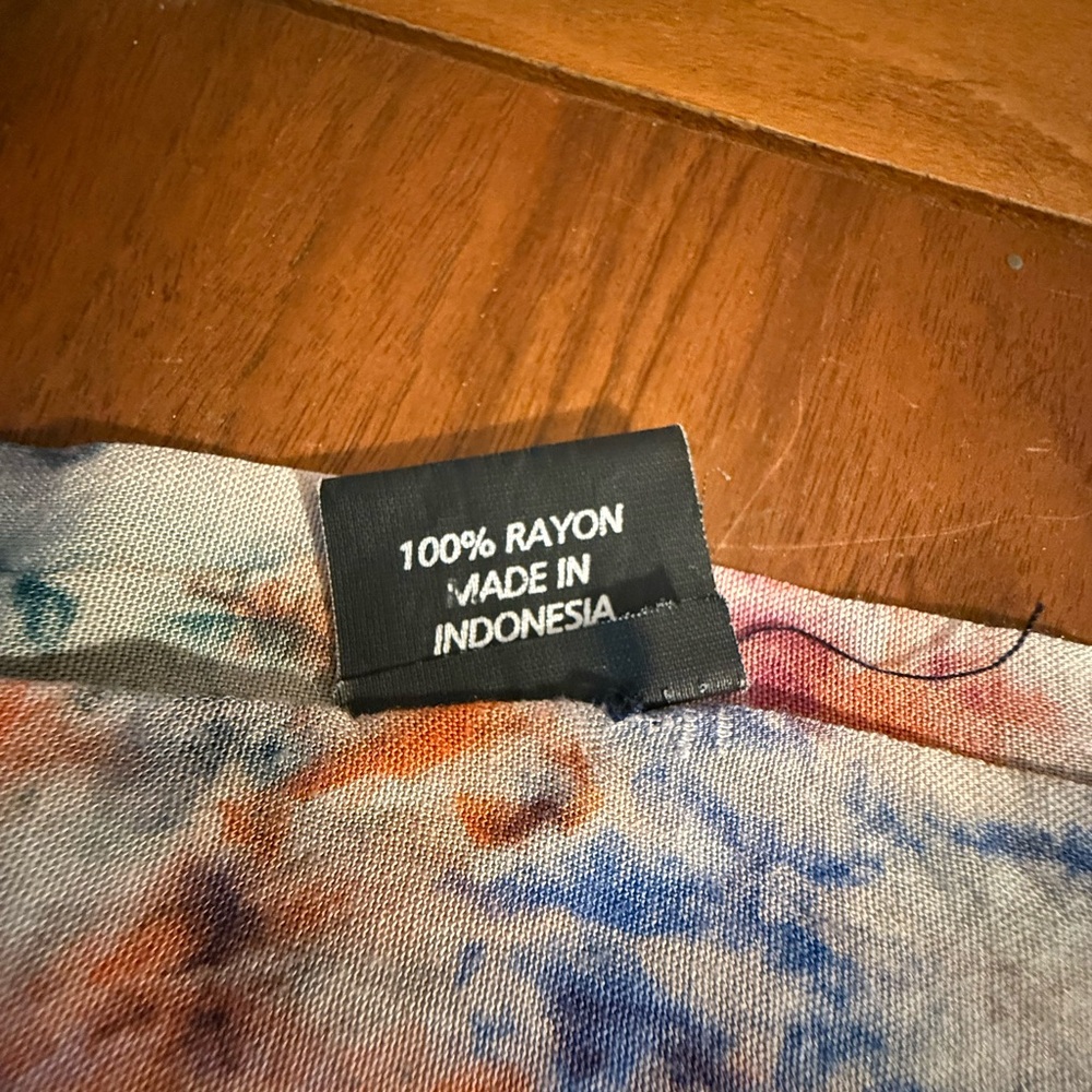 Multicolor Patterned Scarf 🎃 - Picture 5 of 7